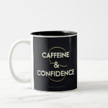 Cafeína y taza de confianza