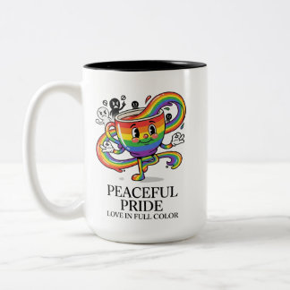 Bicolor Camiseta Retro Pacífica Orgullo Taza de Café Arcoí