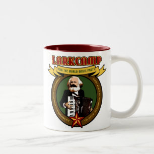 Bicolor Campo de la alondra - taza del acordeón del fiest