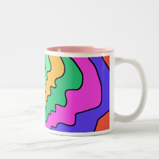 Bicolor cara reflections1 de la taza