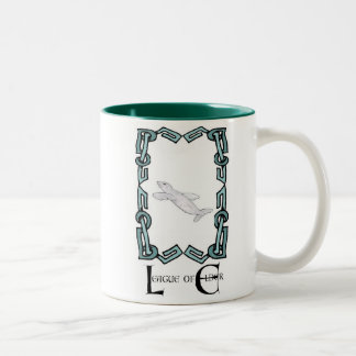 Bicolor Carahil 3, L de E, taza enmarcada