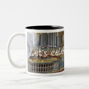 Bicolor Celebremos los órganos - taza negra