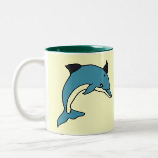 Bicolor CH que salta la taza del delfín