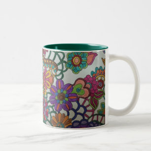 Bicolor Chapoteo de la taza del color