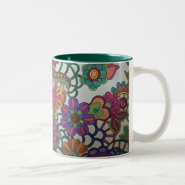 Bicolor Chapoteo de la taza del color (Derecha)