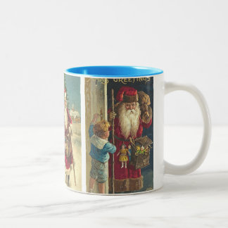 Bicolor Chocolate caliente de la taza del navidad de Santa