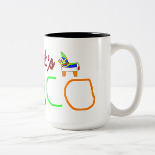 Bicolor Cinco de Mayo Taza de Cafe