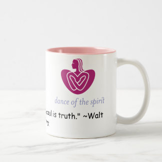 Bicolor Cita de Walt Whitman de la taza de los PUNTOS