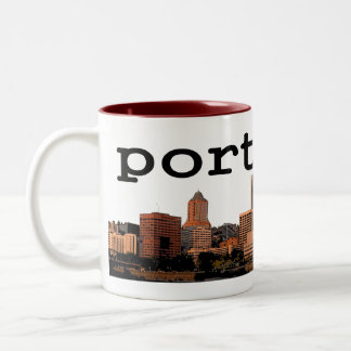 Bicolor Ciudad de la taza de café de Portland