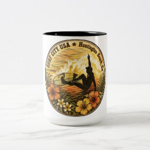 Bicolor CIUDAD DE SURF USA - Taza