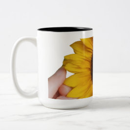 Bicolor Claro, aquí hay un diseño de taza con el texto "su