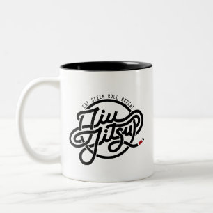 Bicolor Coma, duerma, ruede, repita la taza TwoTone del  