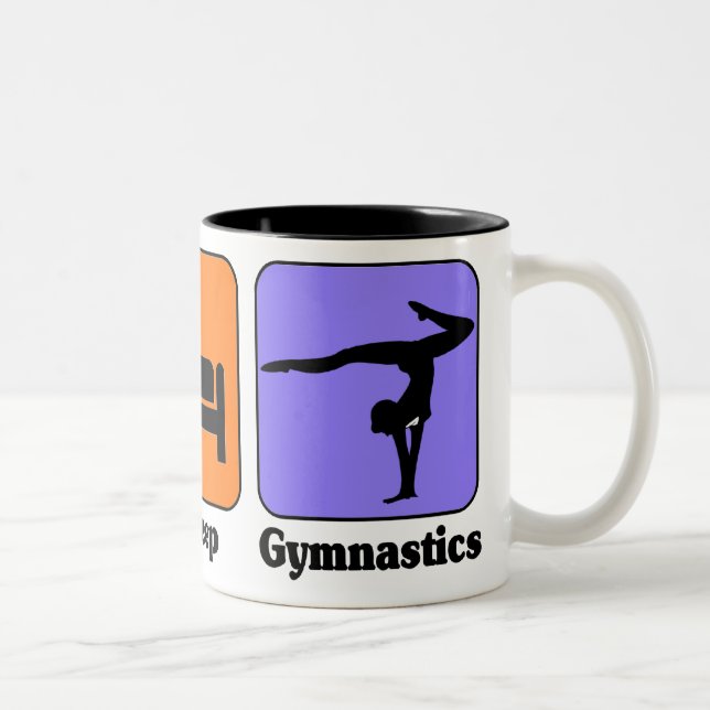 Bicolor Coma la taza de la gimnasia del sueño (Derecha)