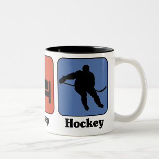 Bicolor Coma la taza del hockey del sueño