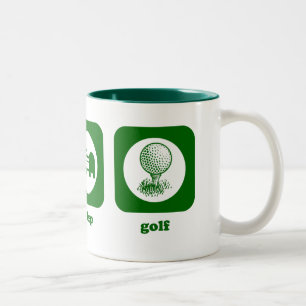 Bicolor Coma. Sueño. Golf. Taza