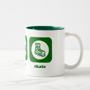 Bicolor Coma. Sueño. Patín. Taza