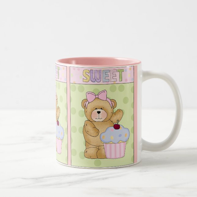 Bicolor Comida dulce de la taza de la magdalena (Derecha)