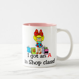 Bicolor Conseguí una A en taza de la clase de la tienda