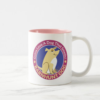 Bicolor "Conseguido amar un perro que huele" la taza de la