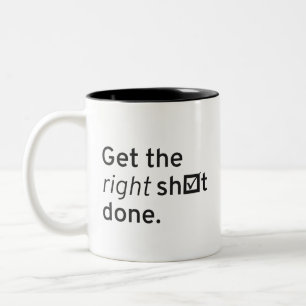 Bicolor Consiga la taza hecha sh☑️t correcto