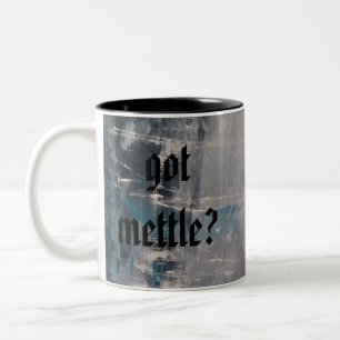 Bicolor "consiguió coraje?" taza de café clásica del