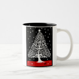 Bicolor Cráneos para la taza del navidad