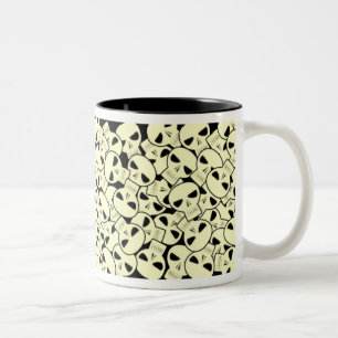 Bicolor Cráneos - taza