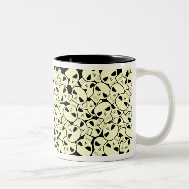 Bicolor Cráneos - taza (Derecha)