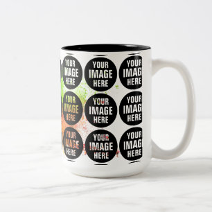 Bicolor Crea tu propia taza de café de 15oz de dos tonos