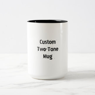 Bicolor Crea tu propia taza de café de 15oz de dos tonos