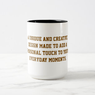 Bicolor Crea tu propia taza de café de 15oz de dos tonos