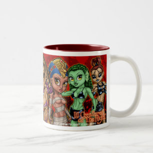 Bicolor Criaturas de Lil de la taza de café de la noche