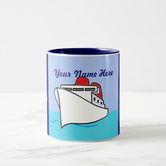 Bicolor Crucemos taza personalizada (Centro)