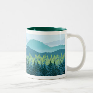 Bicolor Cuarto de niños de la montaña 11 onzas. taza