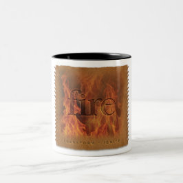 Bicolor Cuatro Elementos - Fuego - Taza de Café