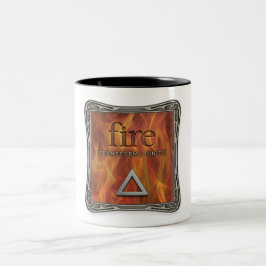 Bicolor Cuatro Elementos - Fuego - Taza de Café