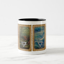 Bicolor Cuatro Elementos - Taza de Café