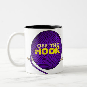 Bicolor De la taza del hilado del ganchillo del gancho