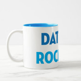 Bicolor De los datos taza de Rockstar viz