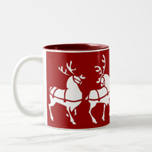 Bicolor Decoración festiva del navidad de la taza de café