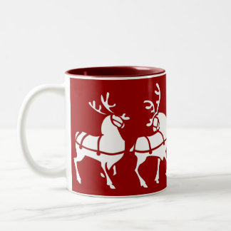 Bicolor Decoración festiva del navidad de la taza de café
