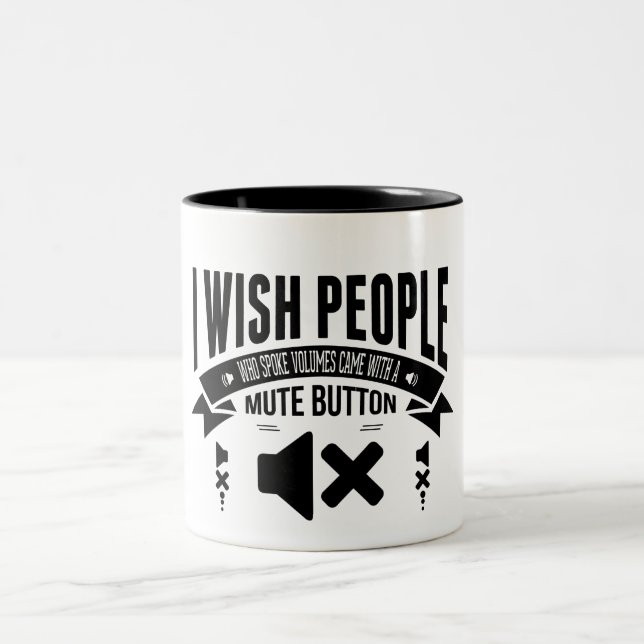 Bicolor Deje su taza hacer hablar (Centro)