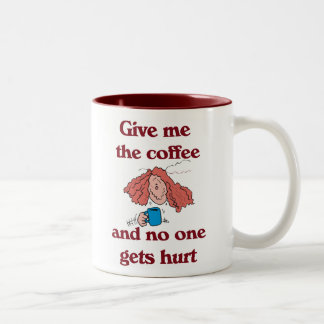 Bicolor Déme el café y nadie consigue la taza lastimada