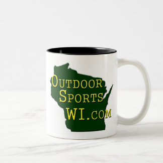 Bicolor Deportes al aire libre Wisconsin - taza de café