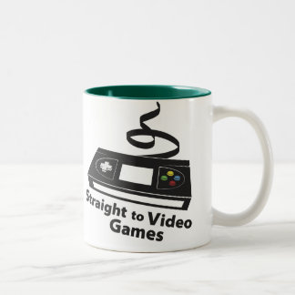 Bicolor Derecho a la taza de café de los videojuegos