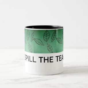 BICOLOR DERRAME LA TAZA DEL TÉ