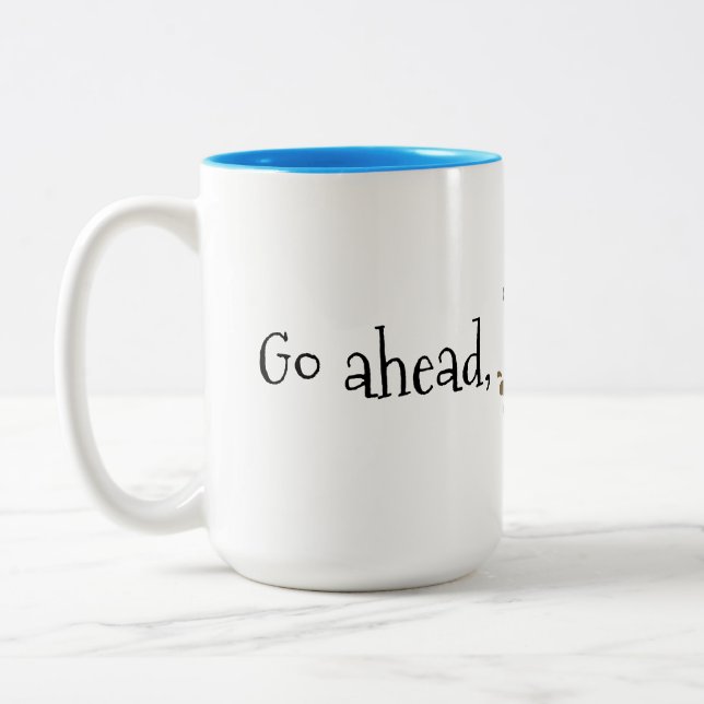 Bicolor ¡Derrame la taza del té - regalo perfecto! (Izquierda)