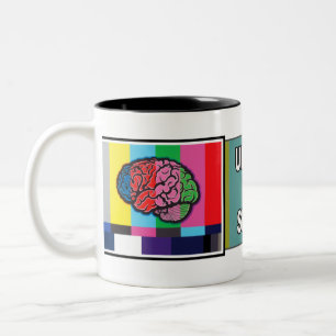 Bicolor "Desenchufe taza de la señal"