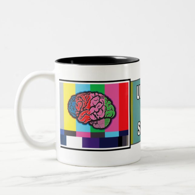 Bicolor "Desenchufe taza de la señal" (Izquierda)