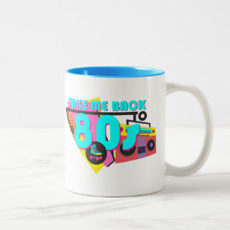 Bicolor Devuélveme a la taza retro de los años 80 - Neon V